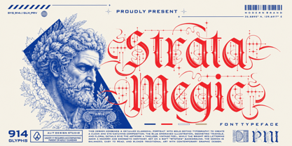 Strata magic Font Poster 1