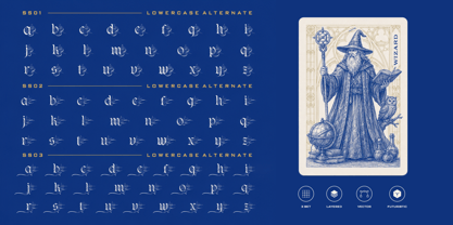 Strata magic Font Poster 12