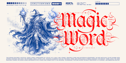 Strata magic Font Poster 15