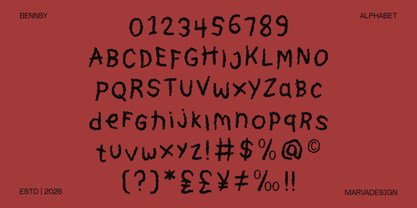 Bennsy Font Poster 4