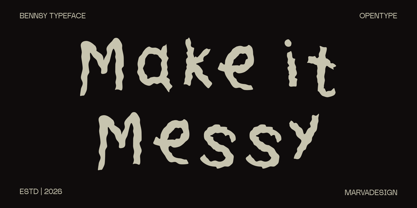 Bennsy Font Poster 2