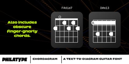 Chordagram Font Poster 4