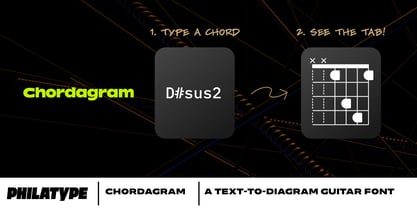 Chordagram Font Poster 1