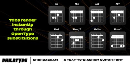 Chordagram Font Poster 2
