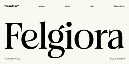 Felgiora Font Poster 1