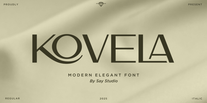Kovela Font Poster 1