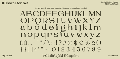 Kovela Font Poster 10