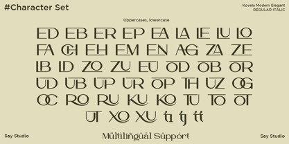 Kovela Font Poster 11