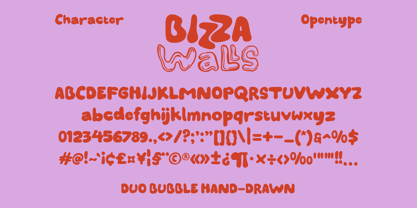 Bizza Walls Font Poster 10
