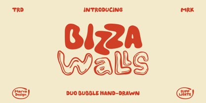 Bizza Walls Font Poster 1