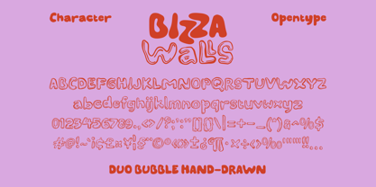 Bizza Walls Font Poster 11