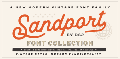 Sandport Font Poster 1