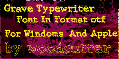 Grave Typewriter Font Poster 4