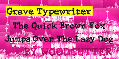 Grave Typewriter Font Poster 3