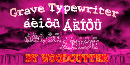 Grave Typewriter Font Poster 2