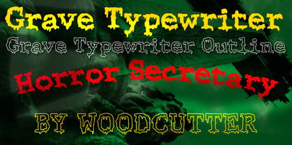 Grave Typewriter Font Poster 1