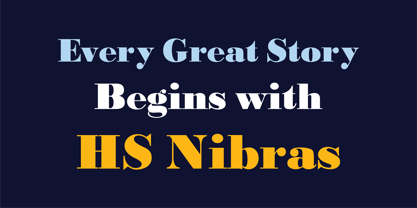 HS Nibras Font Poster 14