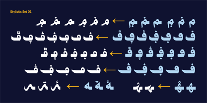 HS Nibras Font Poster 10