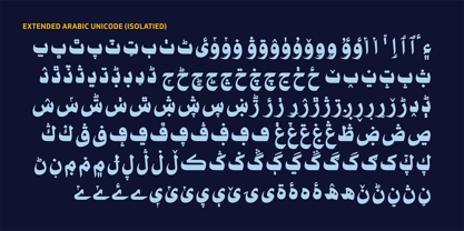 HS Nibras Font Poster 3