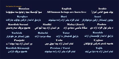 HS Nibras Font Poster 12