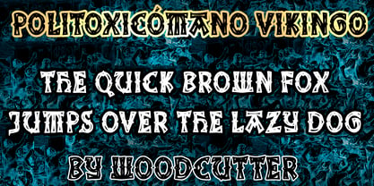 Politoxicómano Vikingo Font Poster 2