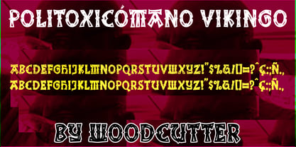 Politoxicómano Vikingo Font Poster 4