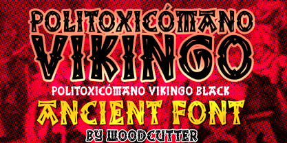 Politoxicómano Vikingo Font Poster 1