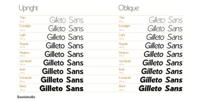 Gilleto Sans Font Poster 2