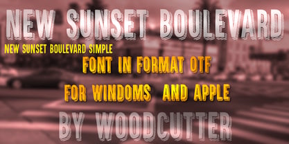 New Sunset Boulevard Font Poster 4
