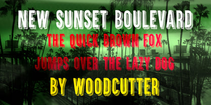 New Sunset Boulevard Font Poster 2