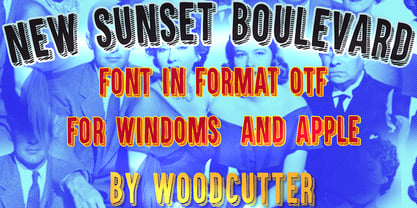 New Sunset Boulevard Font Poster 3