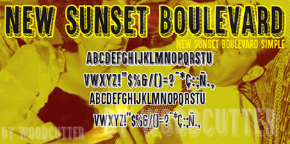 New Sunset Boulevard Font Poster 5