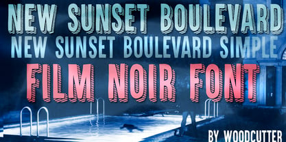 New Sunset Boulevard Font Poster 1