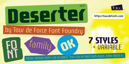Deserter Font Poster 1