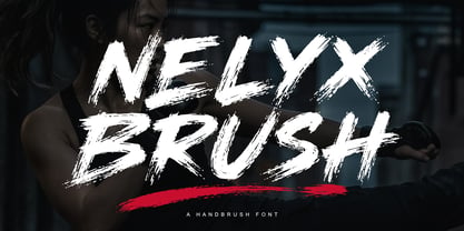 Nelyx Brush Font Poster 1