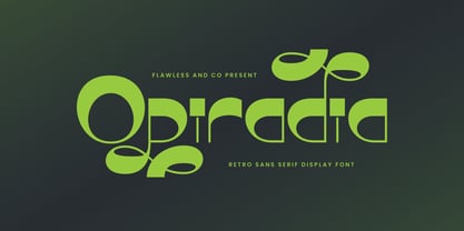 Opiradia Font Poster 1