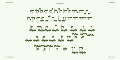 Opiradia Font Poster 9