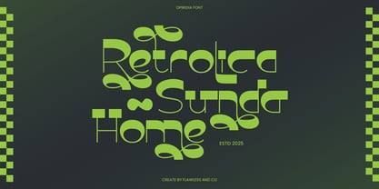 Opiradia Font Poster 2