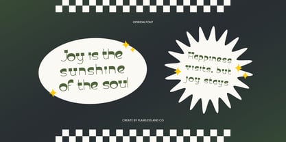 Opiradia Font Poster 6