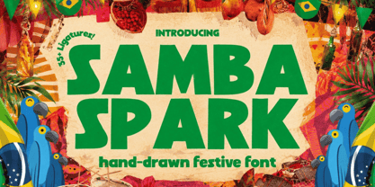 Samba Spark Font Poster 1