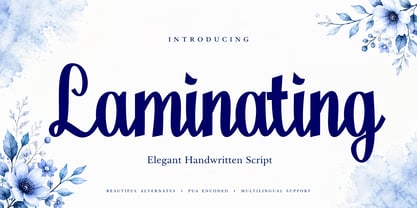 Laminating Font Poster 1