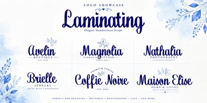 Laminating Font Poster 2