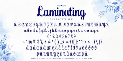 Laminating Font Poster 12