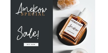 Genvique Signature Font Poster 7