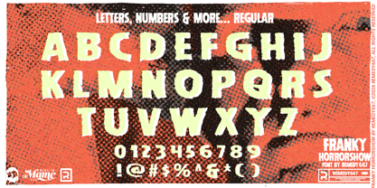 Franky Horrorshow Font Poster 10