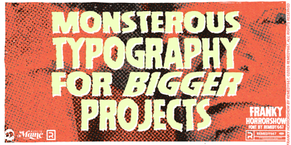 Franky Horrorshow Font Poster 5
