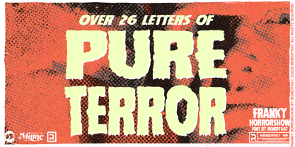 Franky Horrorshow Font Poster 3