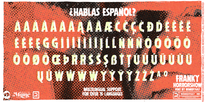 Franky Horrorshow Font Poster 8