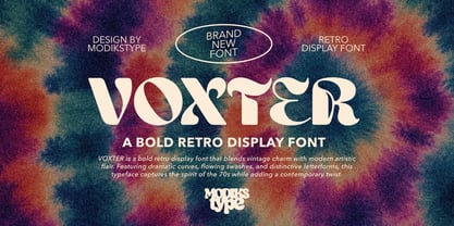 Voxter Font Poster 1