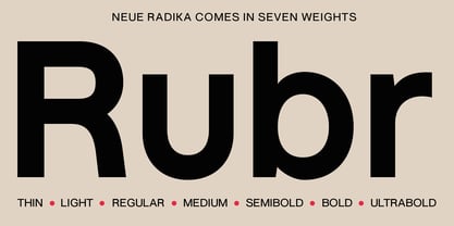 Neue Radika Font Poster 3